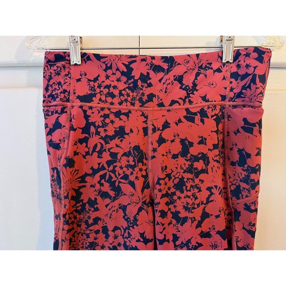 Lululemon Final Lap HR Crop Legging 23" Efflorescent Dark Canyon Onyx Blue Sz 10 - Picture 5 of 11